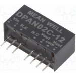 MEAN WELL DPAN02C-12 Měnič: DC/DC; 2W; Uvst: 36÷75VDC; Uvýst: 12VDC; Uvýst2: -12VDC; SIP8 – Hledejceny.cz