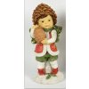 DUE ESSE Vánoční dekorace kluk s čepičkou ze šišky 14 cm