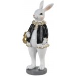 Dekorace králík v černém kabátku 5*5*15 cm – Hledejceny.cz