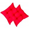 Polstr, sedák a poduška Numberoplus Soft červený 40 x 40 x 7 cm