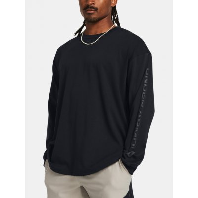 Under Armour UA HW Tonal Wordmark LS Triko Černá Pánské – Zboží Dáma