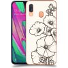 Pouzdro a kryt na mobilní telefon Samsung Pouzdro ACOVER Samsung Galaxy A40 A405F s motivem Flower