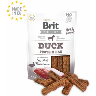 BRIT meaty jerky DUCK protein bar 80 g