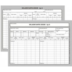 Asopol 030100 Skladová karta zásob A5 typ A