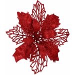 SPRINGOS Vánoční hvězda s klipem 14x16 cm červená – Hledejceny.cz