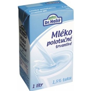 Dr. Halíř Trvanlivé polotučné mléko 1,5% 1 l