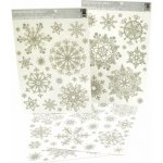 Okenní fólie vločky sněhový efekt stříbrná – Zboží Dáma