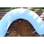 KHC Potah na kojící polštář Miki bílé hvězdičky na modré – Zboží Mobilmania