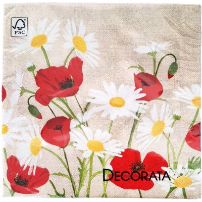 PROCOS Papírové ubrousky 3V sedmikrásky 20ks 33x33cm – Zboží Dáma