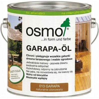 Osmo 013 Terasový olej 2,5 l Přírodní garapa – Sleviste.cz