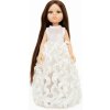 Výbavička pro panenky Paola Reina a Minikane Šaty pro panenku 32 cm By Loli - Flowerly white Glitter