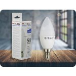 V-TAC E14 LED žárovka 7W 600Lm , SAMSUNG chip, C37 Teplá bílá – Hledejceny.cz