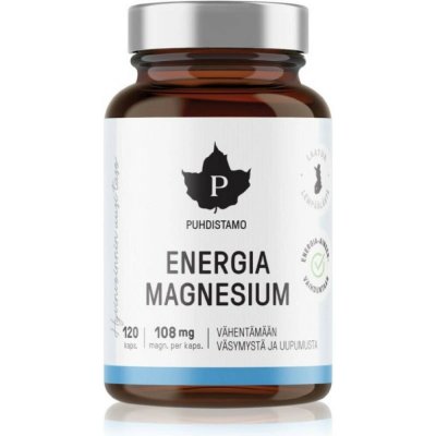 Puhdistamo Energia Magnesium Hořčík 120 kapslí – Hledejceny.cz