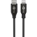 Goobay 39447 USB 2.0, vidlice Apple Lightning, USB C vidlice, 2m, černý – Zboží Živě