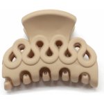 Menší matný skřipec na vlasy Barva: béžová – Zboží Dáma