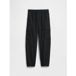 GAP dětské kalhoty Cargo Parachute černá – Zboží Dáma