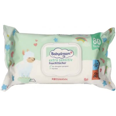 Babydream Vlhčené ubrousky extra sensitive 80 ks – Zboží Dáma