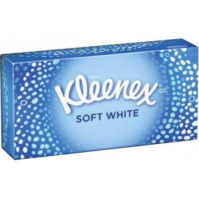 Kleenex papírové kapesníčky v krabičce 2-vrstvé Soft White 70 ks – Zboží Dáma