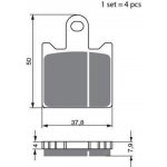 Přední brzdové destičky Goldfren Kawasaki GTR 1400 2007-2011 směs S3 | Zboží Auto
