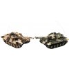 RC model Teddies Tank RC 2 ks 25cm tanková bitva 27MHZ a 40MHz maskáč se zvukem se světlem v kr. 50 x 20 x 23 cm