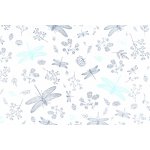 Darré Bavlněná látka Vážky - tyrkysová š.160 bavlna – Sleviste.cz