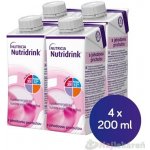NUTRIDRINK S PŘÍCHUTÍ JAHODOVOU (krabička) POR SOL 4X200ML – Hledejceny.cz