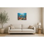 Obraz na plátně – Veselí podmořští kamarádi 75 × 60 cm – Hledejceny.cz