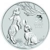 The Perth Mint stříbrná mince Lunar Series III Year of Rabbit 2023 1/2 oz