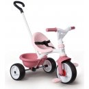 Smoby s volnoběhem Be Move Tricycle Pink s vodicí tyčí a EVA koly růžová