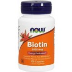 NOW Foods Biotin 1000 ug 100 rostlinných kapslí – Hledejceny.cz