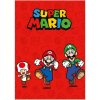 Dětská deka FARO Fleece deka Super Mario red