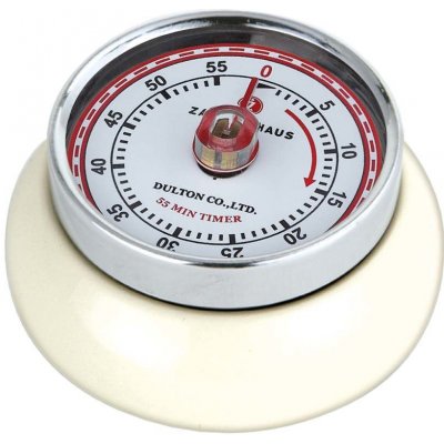 Kuchyňská magnetická minutka Speed Retro krémová - Zassenhaus – Zboží Mobilmania