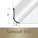 Profil Team soklová lišta Šampaň Q63 E02 2,7 m 40 mm – Zbozi.Blesk.cz