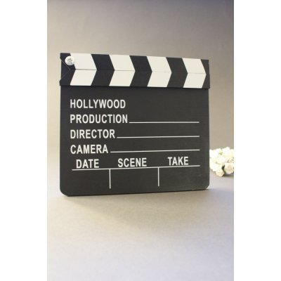 Small Foot Filmová klapka dřevěná černá – Zboží Dáma