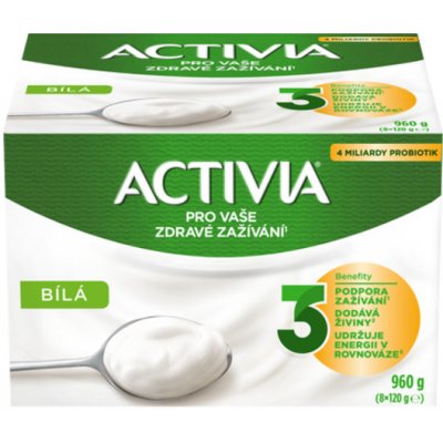 Danone Activia Bílá 8 x 120 g – Zboží Dáma
