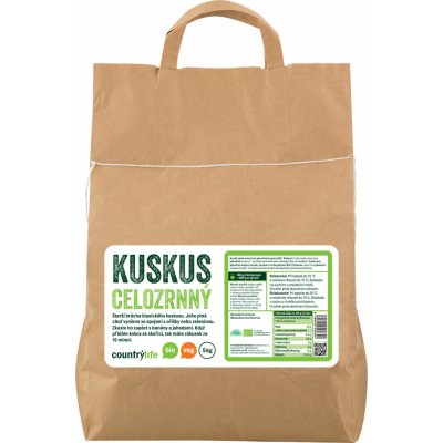 COUNTRY LIFE Kuskus celozrnný BIO 5 kg – Sleviste.cz