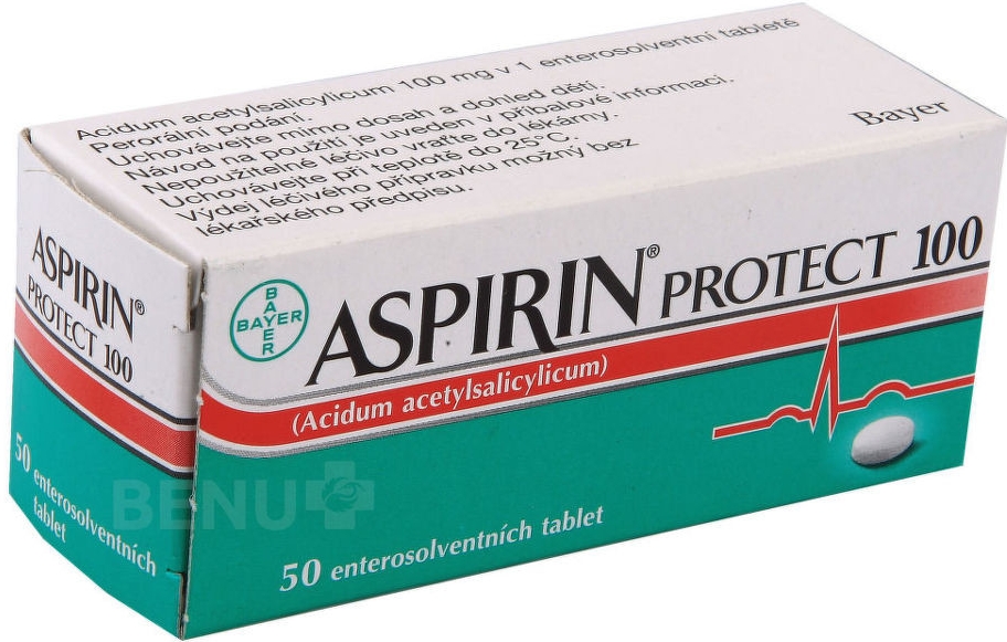 Aspirin protect 100 por.tbl.ent. 50 x 100 mg od 88 Kč - Heureka.cz