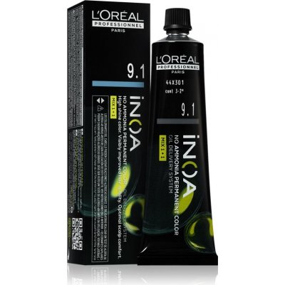 L’Oréal Professionnel Inoa permanentní barva na vlasy bez amoniaku 9.1 60 ml