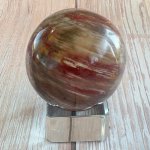 Nefertitis Zkamenělé dřevo koule Madagaskar 7 NF47626 - cca ø 5,3 cm, 217 g – Zboží Dáma