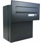1x poštovní schránka F-046 k zazdění do sloupku + čelní deska se zvonkem ČD-26 - RAL 7016 MAT. - ANTRACIT – Zboží Mobilmania