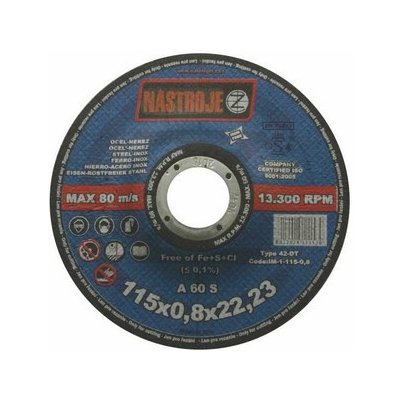 Nástroje cz Kotouč řezný 115 x 0,8 x 22 mm IM-1-115-0,8 – Zbozi.Blesk.cz