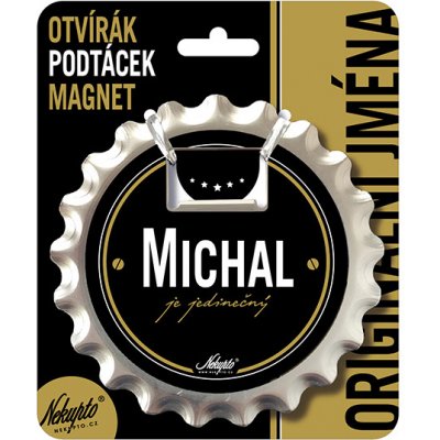 Nekupto Otvírák na pivo, podtácek se jménem Michal V.I.P.