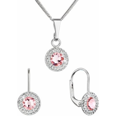 Pavona sada šperků s krystaly Swarovski náušnice a přívěsek Light Rose 39109.3 – Zboží Dáma