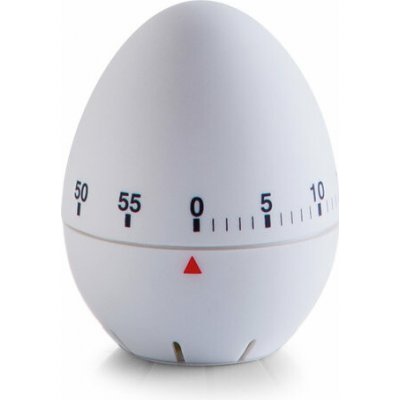 ZELLER Minutka mechanická bílá, plast 6 × 7,7 cm – Zboží Dáma