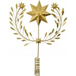 House Doctor Vánoční ozdoba / špice na stromeček Top Star Golden, zlatá barva, kov – Hledejceny.cz