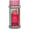 Dekorace na dort Fun Cakes Sugar Crystals - krystalky stříbrné - metalické 80g