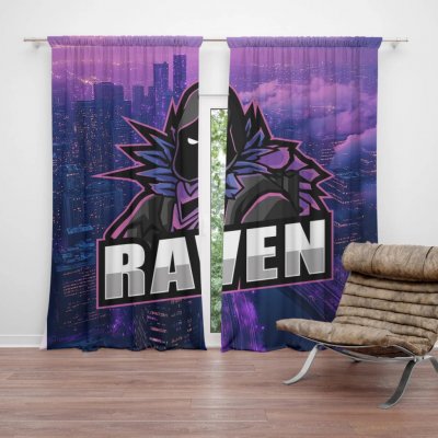 Sablio Závěs FORTNITE RAVEN Steampunk město: 2ks 140x250cm – Hledejceny.cz