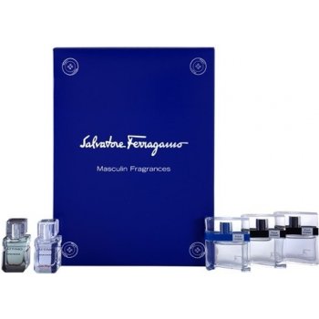 Salvatore Ferragamo Masculin Fragrances Pour Homme EDT 5 ml + Free Time 5 ml + Black 5 ml + Attimo 5 ml + Attimo L'eau 5 ml dárková sada