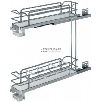 SIGE 002i koš plnovýsuvný soft bok 200 500 30kg 2-p plné dno bílá Cr L – Zboží Dáma