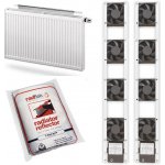 CEL Šumperk Sada 2x ventilátorů Termík 4 + úsporné radiátorové fólie RADFLEK – 3 kusy v balení – Sleviste.cz